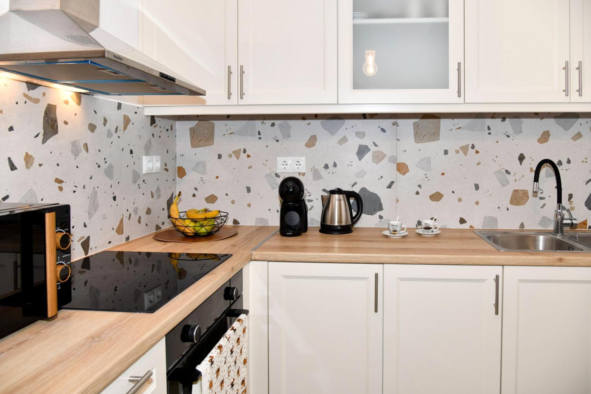 Captain Theo'S Modern Apartment Maria Lefkimmi  Luaran gambar